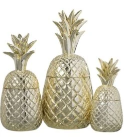 Ananas Résine Dorée Ysarg 17 Cm -Maison Eclat Boutique ananas resine doree ysarg 17 cm 5415203950970 354820