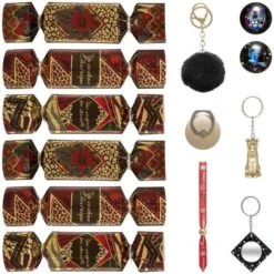 Boîte De 6 Crackers Festifs Motif Jungle - 20 Cm