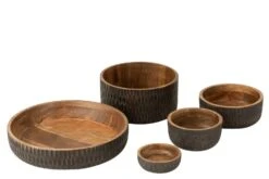 Bol Bas Manguier Marron Et Noir Anya D 42 Cm -Maison Eclat Boutique bol bas manguier marron et noir anya d 42 cm 5400924110314 1337730