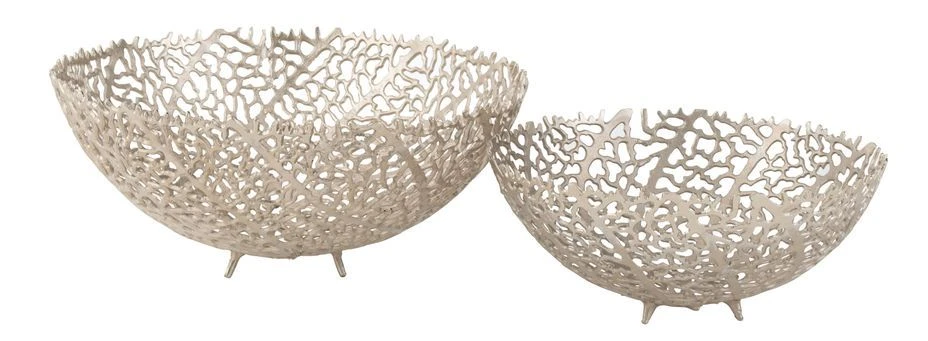 Bol Corail Métal Champagne Amalya D 46 Cm 4 Bol Corail Métal Champagne Amalya D 46 Cm – Image 2