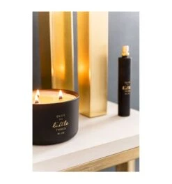 Bougie Parfumée Thé Blanc Verre Noir Et Blanc Narsh - Lot De 2 -Maison Eclat Boutique bougie parfumee the blanc verre noir et blanc narsh lot de 2 5415203956927 359210