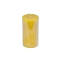 Bougie Pilier Parfum Miel Sauvage H 11 Cm Jaune
