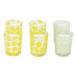 Coffret De 6 Bougies Parfumées Citronnelles - M12 - 4,5 X 4,5 X 5,5 Cm - Jaune Et Vert - CMP -Maison Eclat Boutique coffret de 6 bougies parfumees citronnelles m12 4 5 x 4 5 x 5 5 cm jaune et vert cmp 3664944372493 1305957