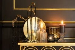 Cube Dés Déco Résine Noire Et Dorée Ysarg - Lot De 2 -Maison Eclat Boutique cube des deco resine noire et doree ysarg lot de 2 5415203950833 354912