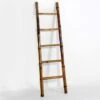 Échelle Portante 5 Niveaux Bambou L 48 Cm -Maison Eclat Boutique echelle portante 5 niveaux bambou l 48 cm 8435471800477 241233