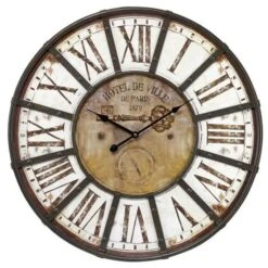 EMOTION Horloge Charme Industriel 60 Cm