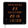 EPHEMERIS Horloge Calendrier Grands Caracteres DST 28 Cm Blanc -Maison Eclat Boutique ephemeris horloge calendrier grands caracteres dst 28 cm blanc 3661474111011 496306