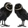 Hibou Plumes Noire Et Dorée Ysarg - Lot De 2 -Maison Eclat Boutique hibou plumes noire et doree ysarg lot de 2 5415203973535 352874