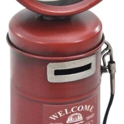 Horloge De Table Rouge 13x13x39 Cm Fer Et MDF -Maison Eclat Boutique horloge de table rouge 13x13x39 cm fer et mdf 8720286062173 954316