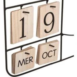 Horloge H52 Camille Calendrier Et Plante Art - Naturel Clair -Maison Eclat Boutique horloge h52 camille calendrier et plante art naturel clair 3560237554532 945416