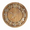 Horloge MDF Et Métal Hailey - Ø68 Cm - Marron -Maison Eclat Boutique horloge mdf et metal hailey 68 cm marron 3560237553337 752639