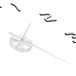 Horloge Murale 3D Design Moderne 100 Cm XXL Argenté 2 -Maison Eclat Boutique horloge murale 3d design moderne 100 cm xxl argente 3666722530408 551031