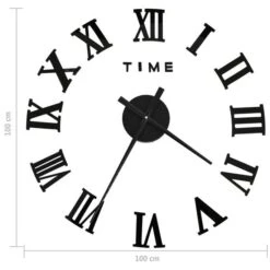 Horloge Murale 3D Design Moderne Noir 100 Cm XXL 3 -Maison Eclat Boutique horloge murale 3d design moderne noir 100 cm xxl 3666722337472 967027