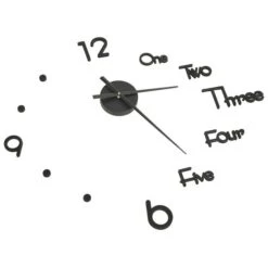 Horloge Murale 3D Design Moderne Noir 100 Cm XXL -Maison Eclat Boutique horloge murale 3d design moderne noir 100 cm xxl 8720286137772 967005