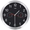 Horloge Murale à Quartz Hygromètre Et Thermomètre 30 Cm Noir -Maison Eclat Boutique horloge murale a quartz hygrometre et thermometre 30 cm noir 3666722530316 551081