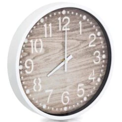 Horloge Murale Avec Aspect De Bois 30,5 Cm -Maison Eclat Boutique horloge murale avec aspect de bois 30 5 cm 8718475589815 1273950