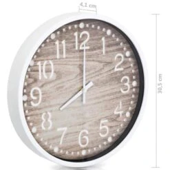 Horloge Murale Avec Aspect De Bois 30,5 Cm -Maison Eclat Boutique horloge murale avec aspect de bois 30 5 cm 8718475589815 1273953