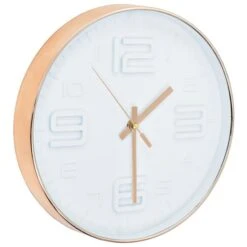 Horloge Murale Avec Aspect De Cuivre 30,5 Cm -Maison Eclat Boutique horloge murale avec aspect de cuivre 30 5 cm 3666722530378 551047