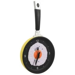 Horloge Murale Avec Design De Poêle à œuf Frit 18,8 Cm -Maison Eclat Boutique horloge murale avec design de poele a uf frit 18 8 cm 3666722337434 967050