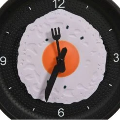 Horloge Murale Avec Design De Poêle à œuf Frit 18,8 Cm -Maison Eclat Boutique horloge murale avec design de poele a uf frit 18 8 cm 3666722337434 967052