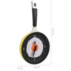Horloge Murale Avec Design De Poêle à œuf Frit 18,8 Cm -Maison Eclat Boutique horloge murale avec design de poele a uf frit 18 8 cm 3666722337434 967053