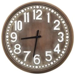 Horloge Murale Marron 60 Cm MDF -Maison Eclat Boutique horloge murale marron 60 cm mdf 8720286061992 954251
