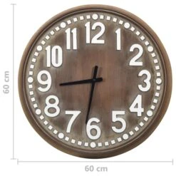 Horloge Murale Marron 60 Cm MDF -Maison Eclat Boutique horloge murale marron 60 cm mdf 8720286061992 954253