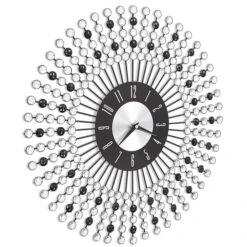 Horloge Murale Métal 43 Cm Noir -Maison Eclat Boutique horloge murale metal 43 cm noir 3666722500036 626864