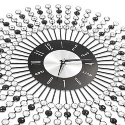Horloge Murale Métal 43 Cm Noir -Maison Eclat Boutique horloge murale metal 43 cm noir 3666722500036 626865