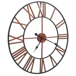 Horloge Murale Métal 58 Cm Rouge -Maison Eclat Boutique horloge murale metal 58 cm rouge 3666722499989 626897
