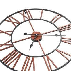 Horloge Murale Métal 58 Cm Rouge -Maison Eclat Boutique horloge murale metal 58 cm rouge 3666722499989 626899
