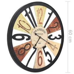 Horloge Murale Métal 60 Cm Multicolore -Maison Eclat Boutique horloge murale metal 60 cm multicolore 3666722499996 626894