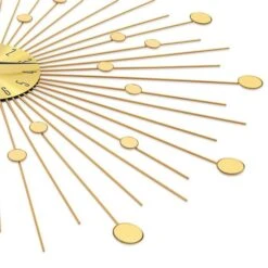 Horloge Murale Métal 70 Cm Doré -Maison Eclat Boutique horloge murale metal 70 cm dore 3666722500005 626886