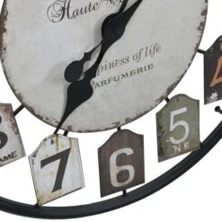 Horloge Murale Multicolore 51 Cm Fer -Maison Eclat Boutique horloge murale multicolore 51 cm fer 8720286061930 954238