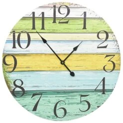 Horloge Murale Multicolore 60 Cm MDF 3 -Maison Eclat Boutique horloge murale multicolore 60 cm mdf 8720286138090 967136