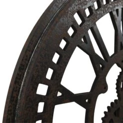 Horloge Murale Noir 70 Cm MDF -Maison Eclat Boutique horloge murale noir 70 cm mdf 3666722347044 954242