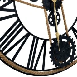 Horloge Murale Noir 70 Cm Métal -Maison Eclat Boutique horloge murale noir 70 cm metal 3666722873338 954226