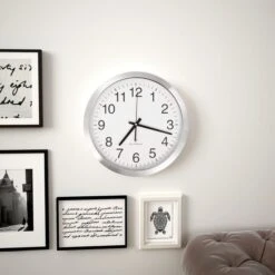 Horloge Murale Radioguidée Avec Mouvement à Quartz Métal 35 Cm -Maison Eclat Boutique horloge murale radioguidee avec mouvement a quartz metal 35 cm 8718475589730 1273711