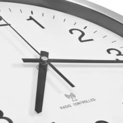 Horloge Murale Radioguidée Avec Mouvement à Quartz Métal 35 Cm -Maison Eclat Boutique horloge murale radioguidee avec mouvement a quartz metal 35 cm 8718475589730 1273713