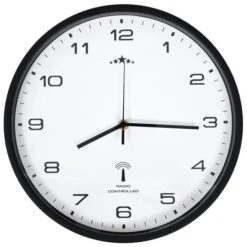 Horloge Murale Radioguidée Mouvement à Quartz 31 Cm Blanc/noir -Maison Eclat Boutique horloge murale radioguidee mouvement a quartz 31 cm blanc noir 3666722873352 551101