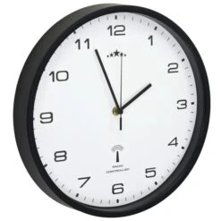 Horloge Murale Radioguidée Mouvement à Quartz 31 Cm Blanc/noir -Maison Eclat Boutique horloge murale radioguidee mouvement a quartz 31 cm blanc noir 3666722873352 551102