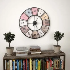 Horloge Murale Vintage Avec Mouvement à Quartz 60 Cm XXL -Maison Eclat Boutique horloge murale vintage avec mouvement a quartz 60 cm xxl 3666722530521 550959