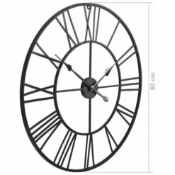 Horloge Murale Vintage Avec Mouvement à Quartz Métal 80 Cm XXL -Maison Eclat Boutique horloge murale vintage avec mouvement a quartz metal 80 cm xxl 3666722530491 550981