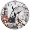 Horloge Murale Vintage Marilyn Monroe 30 Cm -Maison Eclat Boutique horloge murale vintage marilyn monroe 30 cm 3666722530354 551057