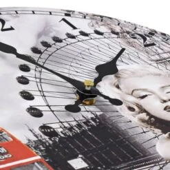 Horloge Murale Vintage Marilyn Monroe 30 Cm -Maison Eclat Boutique horloge murale vintage marilyn monroe 30 cm 3666722530354 551060