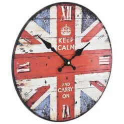 Horloge Murale Vintage Royaume-Uni 30 Cm -Maison Eclat Boutique horloge murale vintage royaume uni 30 cm 3666722530347 551065