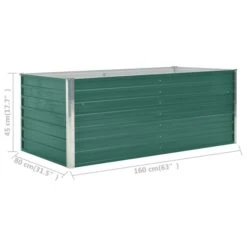 Jardinière 160 X 80 X 45 Cm Acier Galvanisé Vert -Maison Eclat Boutique jardiniere 160 x 80 x 45 cm acier galvanise vert 3666722840514 848011