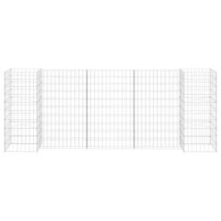 Jardinière à Gabion En H Fil D'acier 260x40x100 Cm -Maison Eclat Boutique jardiniere a gabion en h fil d acier 260x40x100 cm 3666722621144 616115