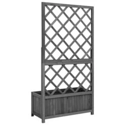 Jardinière à Treillis Jardin Noir 70x30x135 Cm Bois De Sapin -Maison Eclat Boutique jardiniere a treillis jardin noir 70x30x135 cm bois de sapin 3666722210706 1155937