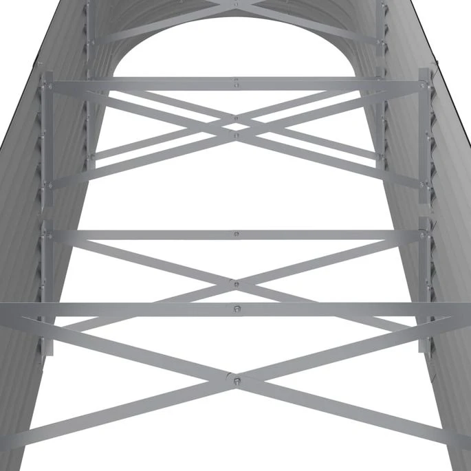 Jardinière Acier Enduit De Poudre 296x80x68 Cm Anthracite 7 Jardinière Acier Enduit De Poudre 296x80x68 Cm Anthracite – Image 5